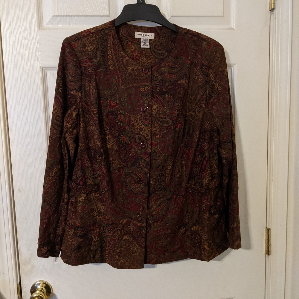 Notations Button Down Jacket - image 1